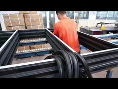 滑らかなアルミスライディングドア 2mm水平開口枠 滑らかなガラスドア