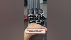 スライド窓のためのアルミプロファイルシステム