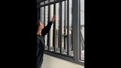 新しいデザインの回転式開き窓